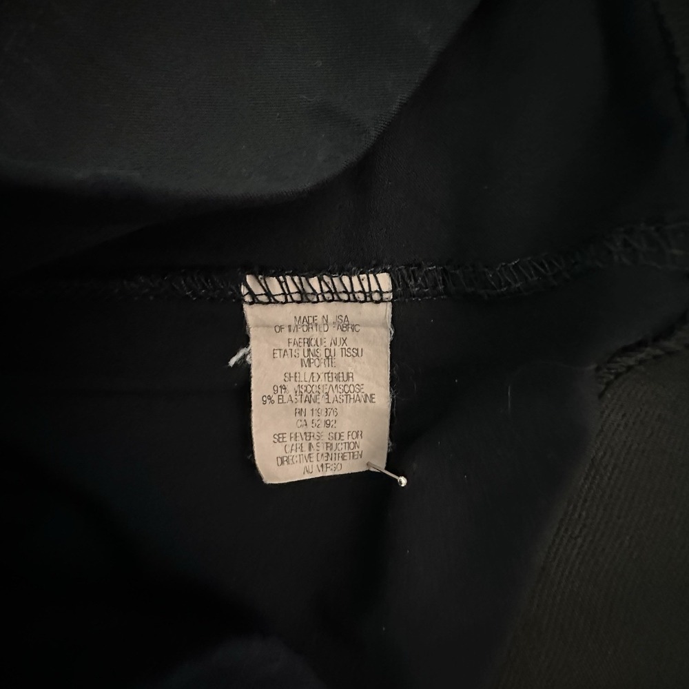 Helmut Lang Black Classic Minimalist Capsule Skinny Pants Stretch - Picture 4 of 5